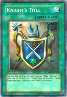 Knight's Title (Reshef of Destruction) (Super Rare): Yu-Gi-Oh! Video Game Promotional Cards