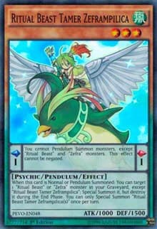 Ritual Beast Tamer Zeframpilica: Pendulum Evolution