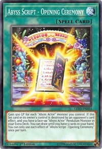 Abyss Script - Opening Ceremony: Legendary Duelists: White Dragon Abyss