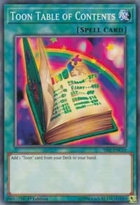Toon Table of Contents: Speed Duel Decks: Destiny Masters