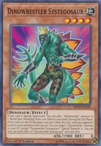 Dinowrestler Systegosaur: 2019 Gold Sarcophagus Tin Mega Pack