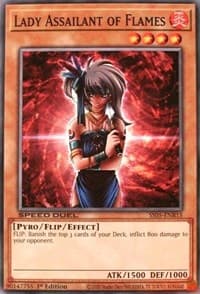Lady Assailant of Flames: Speed Duel Decks: Twisted Nightmares