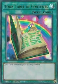 Toon Table of Contents (Green): Legendary Duelists: Season 1