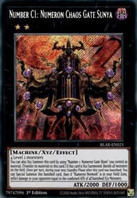 Number C1: Numeron Chaos Gate Sunya: Battles of Legend: Armageddon