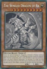 The Winged Dragon of Ra (Ghost Rare): Legendary Duelists: Rage of Ra