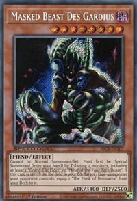Masked Beast Des Gardius (Secret): Speed Duel: Battle City Box