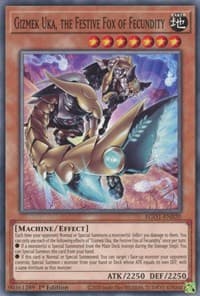 Gizmek Uka, the Festive Fox of Fecundity: Egyptian God Deck: Obelisk the Tormentor