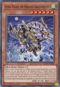 Gizmek Makami, the Ferocious Fanged Fortress: Egyptian God Deck: Obelisk the Tormentor