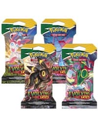Evolving Skies Sleeved Booster Pack Art Bundle [Set of 4]: Evolving Skies