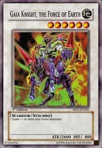 Gaia Knight, the Force of Earth (Super Rare): 5D's 2008 Starter Deck