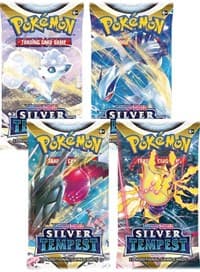 Silver Tempest Booster Pack Art Bundle [Set of 4]: Silver Tempest