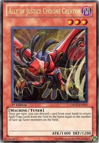 Ally of Justice Cyclone Creator: Duelist Revolution