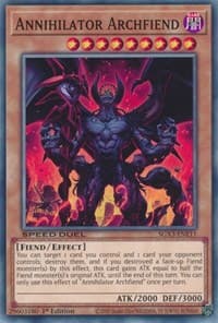 Annihilator Archfiend: Speed Duel GX: Duelists of Shadows