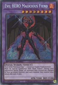 Evil HERO Malicious Fiend (Secret Rare): Speed Duel GX: Duelists of Shadows
