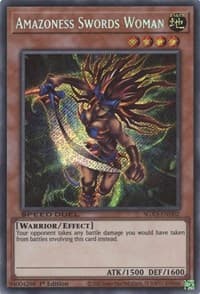 Amazoness Swords Woman (Secret Rare): Speed Duel GX: Duelists of Shadows