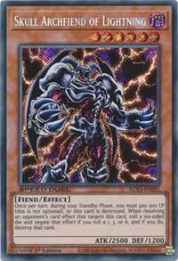 Skull Archfiend of Lightning (Secret Rare): Speed Duel GX: Duelists of Shadows