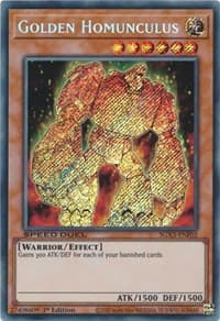 Golden Homunculus (Secret Rare): Speed Duel GX: Duelists of Shadows