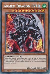 Armed Dragon LV10 (Secret Rare): Speed Duel GX: Duelists of Shadows