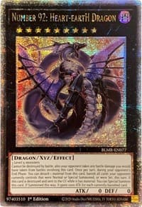 Number 92: Heart-eartH Dragon (Quarter Century Secret Rare): Battles of Legend: Monstrous Revenge