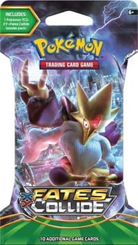 XY - Fates Collide Sleeved Booster Pack [Mega Alakazam]: Fates Collide