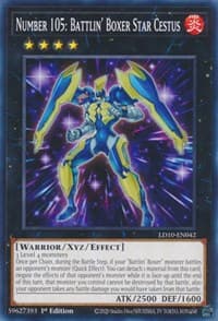 Number 105: Battlin' Boxer Star Cestus: Legendary Duelists: Soulburning Volcano