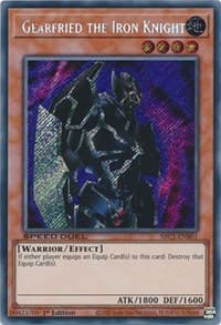 Gearfried the Iron Knight (Secret Rare): Speed Duel: Streets of Battle City