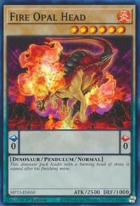 Fire Opal Head: 25th Anniversary Tin: Dueling Heroes Mega Pack