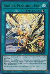Runick Flashing Fire: 25th Anniversary Tin: Dueling Heroes Mega Pack