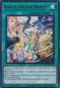 Runick Golden Droplet: 25th Anniversary Tin: Dueling Heroes Mega Pack
