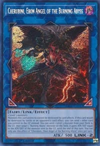 Cherubini, Ebon Angel of the Burning Abyss (Secret Rare): 25th Anniversary Rarity Collection