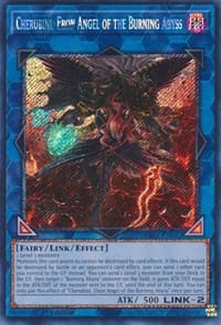 Cherubini, Ebon Angel of the Burning Abyss (Platinum Secret Rare): 25th Anniversary Rarity Collection