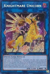 Knightmare Unicorn (Alternate Art) (Secret Rare): 25th Anniversary Rarity Collection