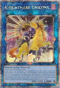 Knightmare Unicorn (Alternate Art) (Quarter Century Secret Rare): 25th Anniversary Rarity Collection