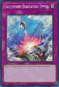 Compulsory Evacuation Device (Platinum Secret Rare): 25th Anniversary Rarity Collection
