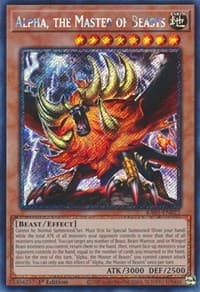Alpha, the Master of Beasts (Platinum Secret Rare): 25th Anniversary Rarity Collection