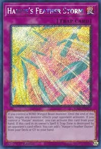 Harpie's Feather Storm (Platinum Secret Rare): 25th Anniversary Rarity Collection
