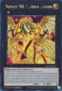 Number 100: Numeron Dragon (Platinum Secret Rare): 25th Anniversary Rarity Collection