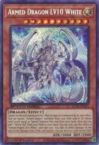 Armed Dragon LV10 White (Secret Rare): Speed Duel GX: Midterm Destruction