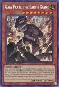 Gaia Plate the Earth Giant (Secret Rare): Speed Duel GX: Midterm Destruction