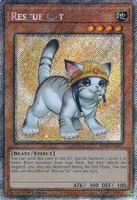Rescue Cat (Alternate Art) (Platinum Secret Rare): 25th Anniversary Rarity Collection II