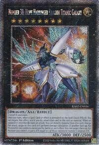 Number 38: Hope Harbinger Dragon Titanic Galaxy (Platinum Secret Rare): 25th Anniversary Rarity Collection II
