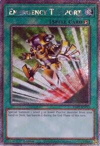 Emergency Teleport (Platinum Secret Rare): 25th Anniversary Rarity Collection II