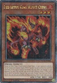 Red Lotus King, Flame Crime (Quarter Century Secret Rare): Battles of Legend: Terminal Revenge