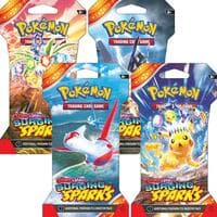 Surging Sparks Sleeved Booster Pack Bundle [Set of 4]: Surging Sparks