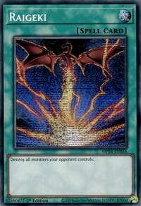 Raigeki (Alternate Art): 25th Anniversary Tin: Dueling Mirrors