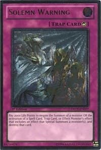 Solemn Warning (UTR): Duelist Revolution