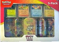 Costco Pokemon Scarlet & Violet 151 Mini Tin 5-pack (Magneton): Miscellaneous Cards & Products