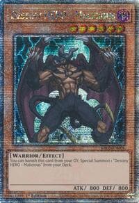 Destiny HERO - Malicious (Quarter Century Secret Rare): Quarter Century Bonanza