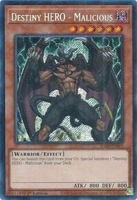 Destiny HERO - Malicious (Secret Rare): Quarter Century Bonanza