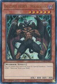 Destiny HERO - Malicious (UR): Quarter Century Bonanza